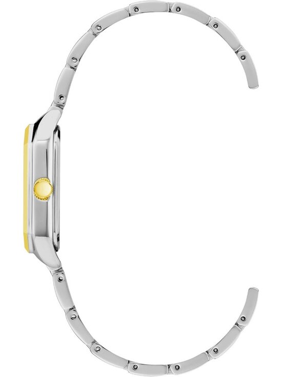 Anne Klein Women\'s Silver Black Analog Roman Numeral Octagonal Bracelet Watch main image 2